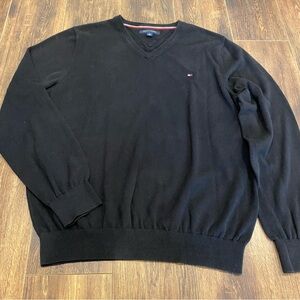 Tommy Hilfiger black V neck sweater